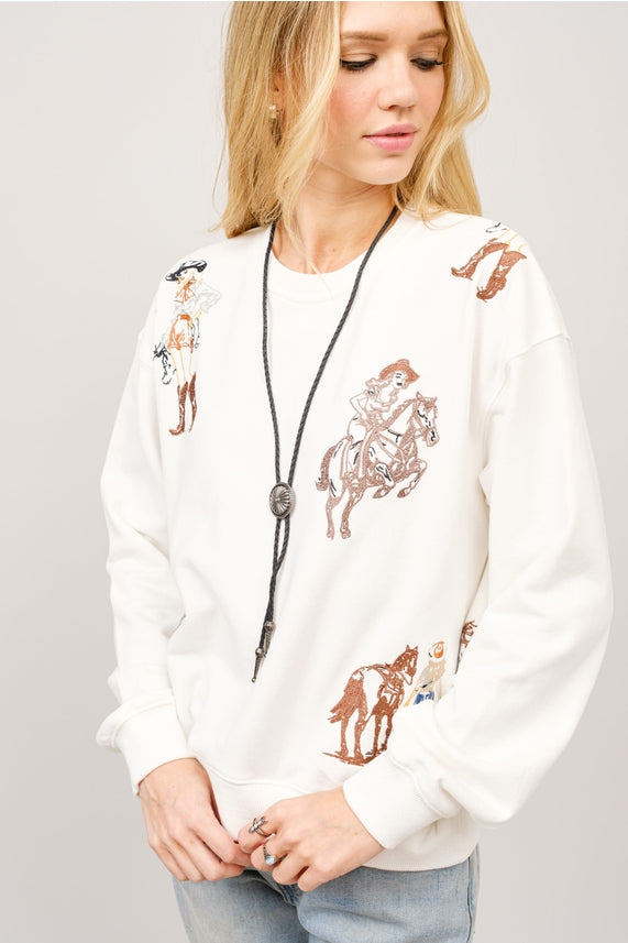 Western Graphic Sweatshirt