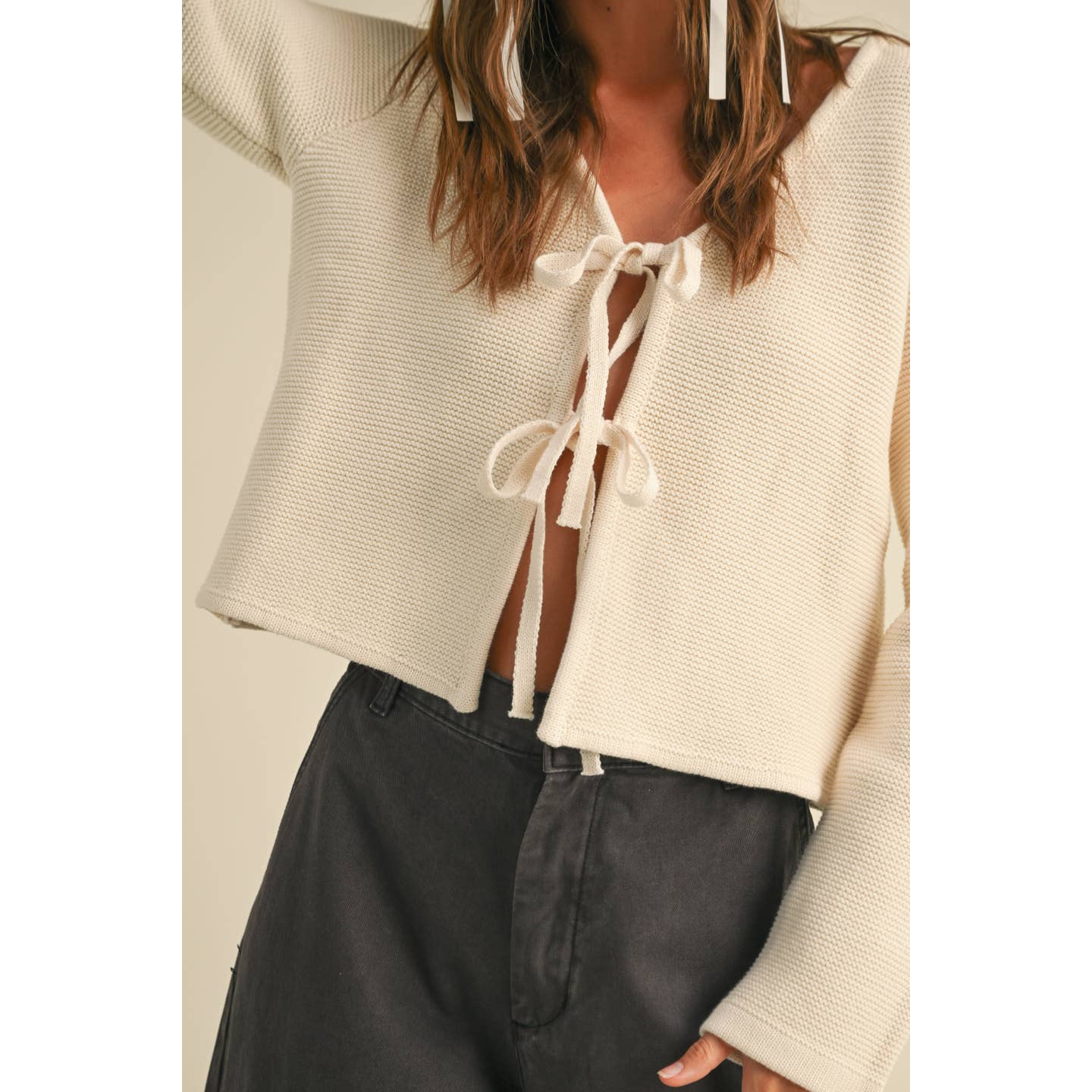 Front Tie Cardi