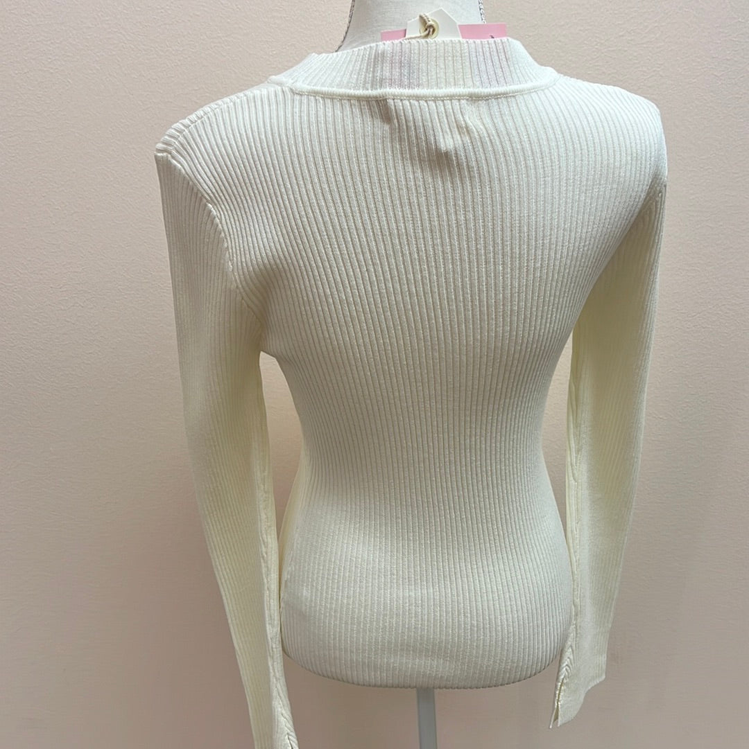 Bell Sleeve Off White Top