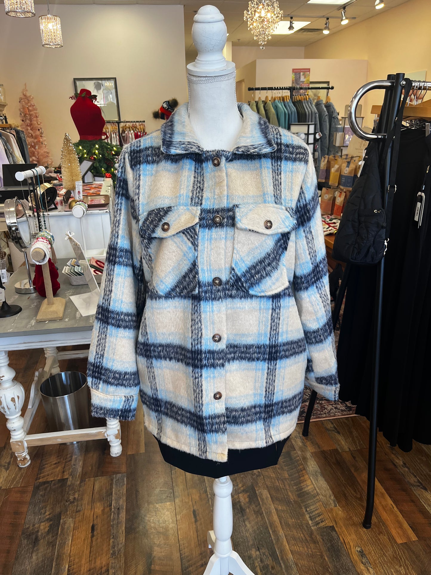 Plaid Jacket With Pockets