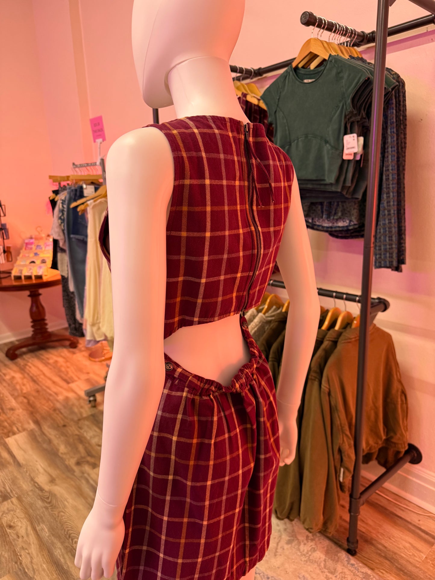 Atlas Plaid Mini Dress