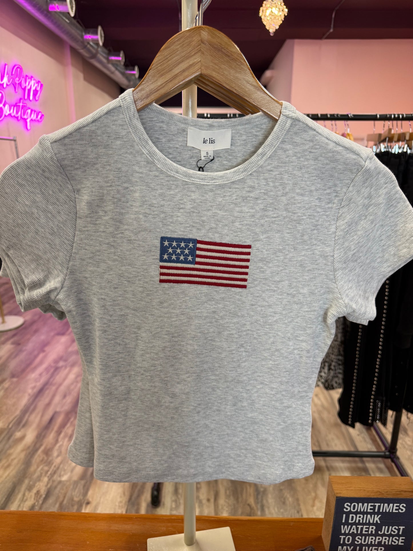 American Flag Baby Tee