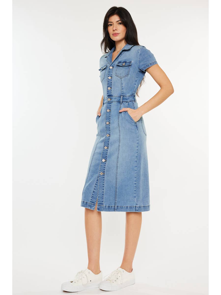 white christmas dresses KanCan Denim Dress