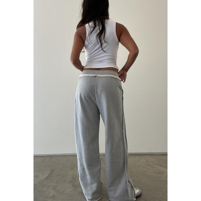 Exposed Seam Sweatpants - Grey