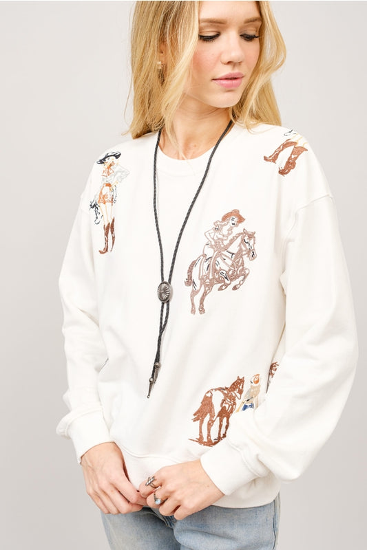 Western Graphic Sweatshirt