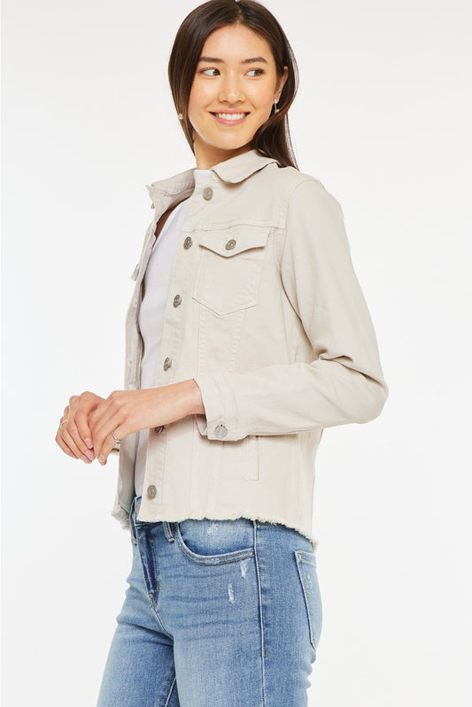 KanCan Taupe Jean Jacket