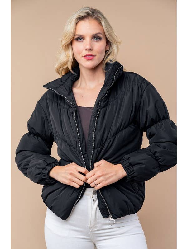 Zip Up Puffy Jacket