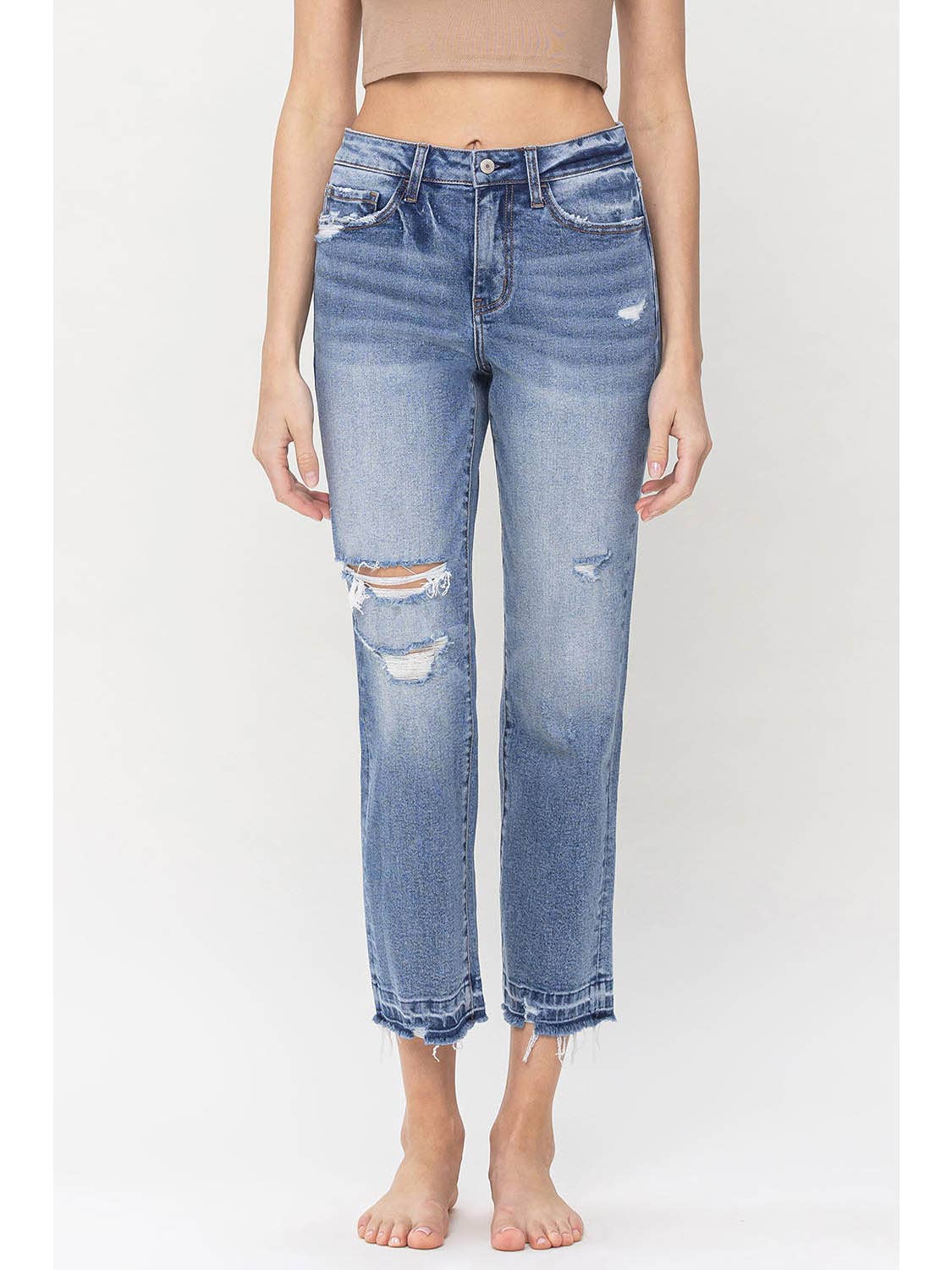 Lovervet High Rise Crop Straight