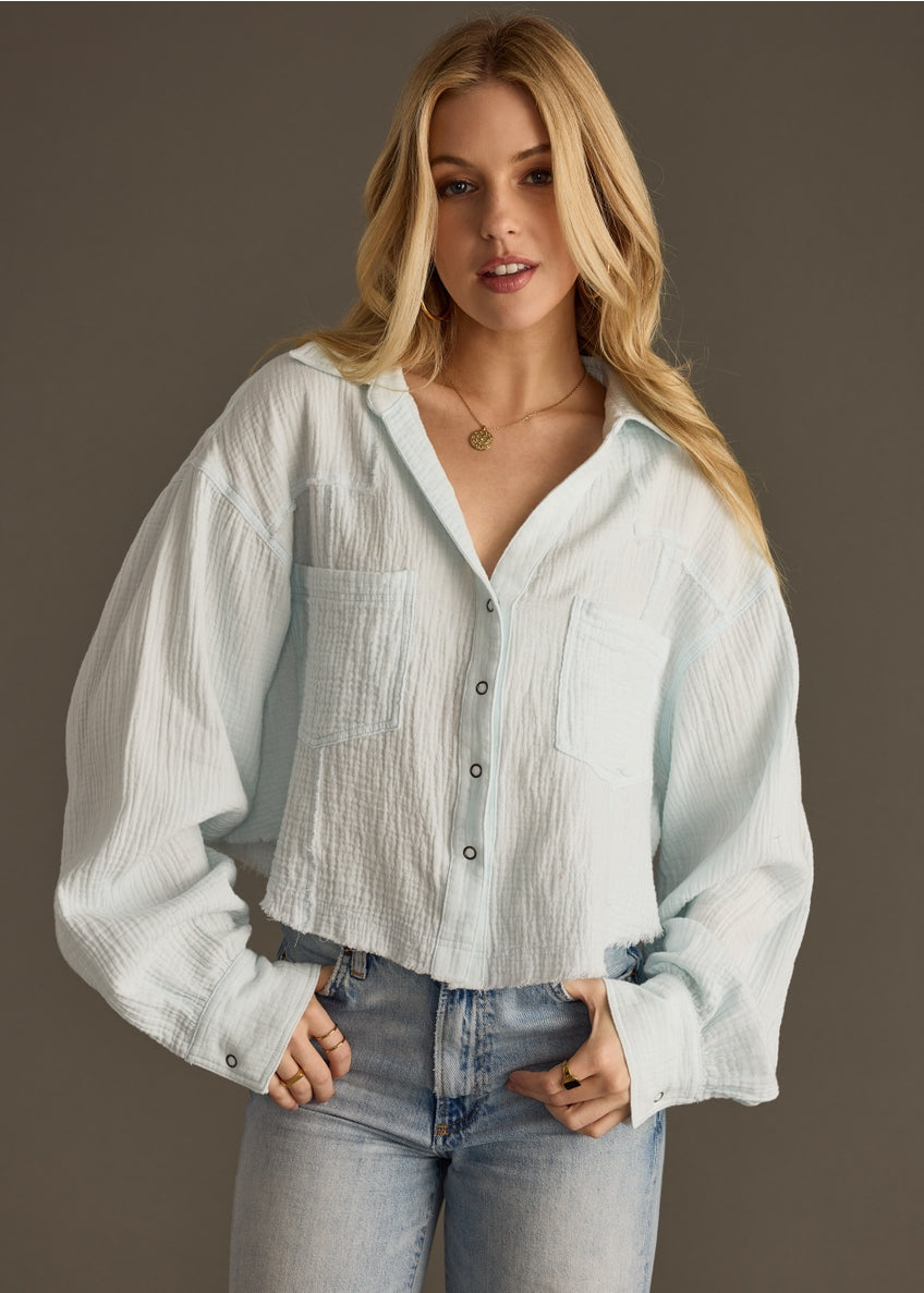 Gauze Button Up