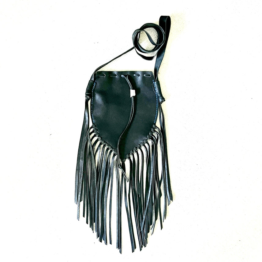 Boho Leather Fringe Crossbody