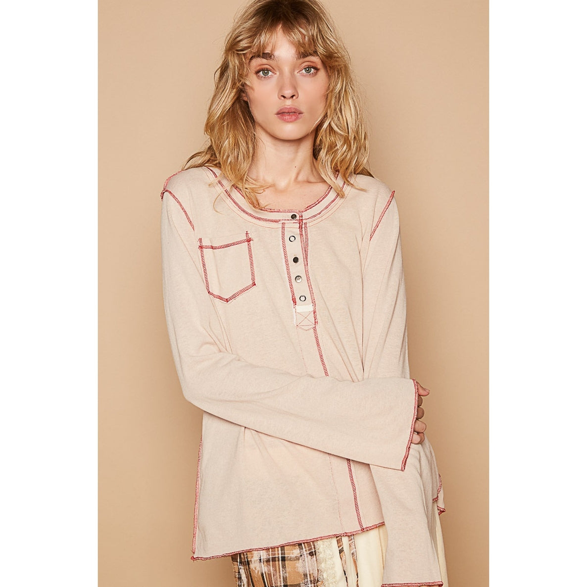 Long Sleeve Pocket Top