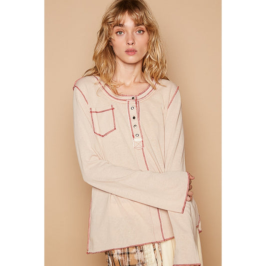 Long Sleeve Pocket Top