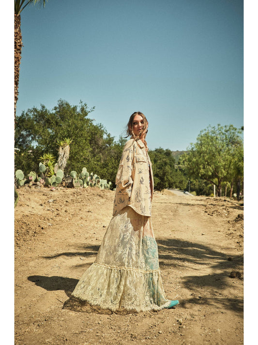 All Over Western Shacket