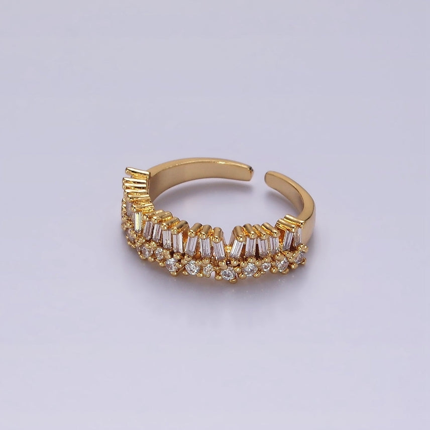 Clear Baguette Ring - OS