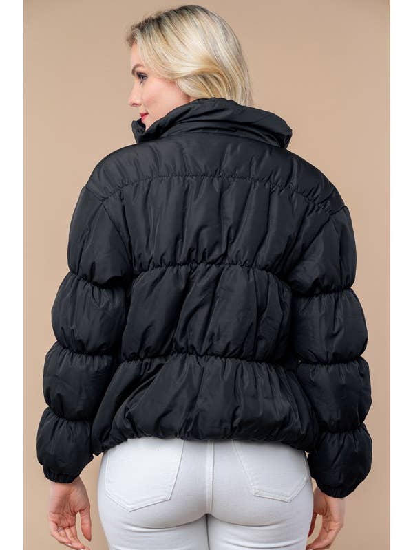 Zip Up Puffy Jacket