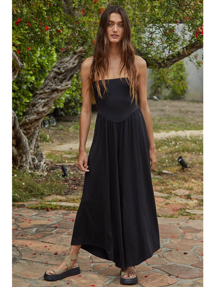 Strapless Tube Top Jumpsuit