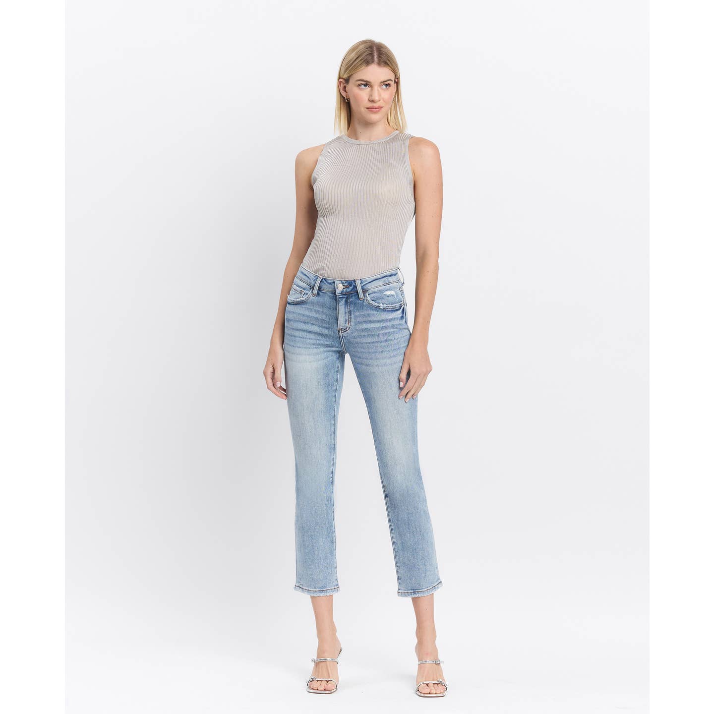 Lovervet Mid Rise Slim Straight
