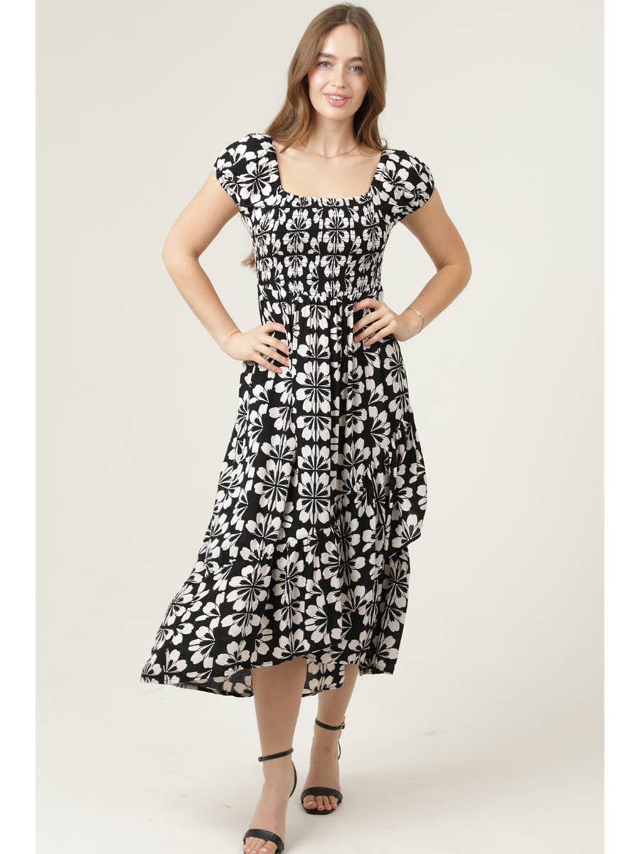 Ruffle Midi Dress