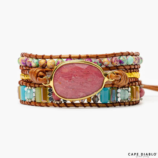 Pink Healing Wrap Bracelet