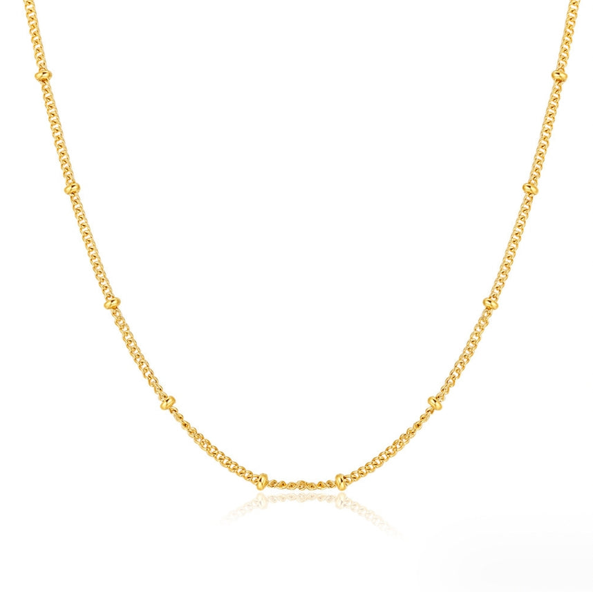 Gold Satellite Chain Necklace