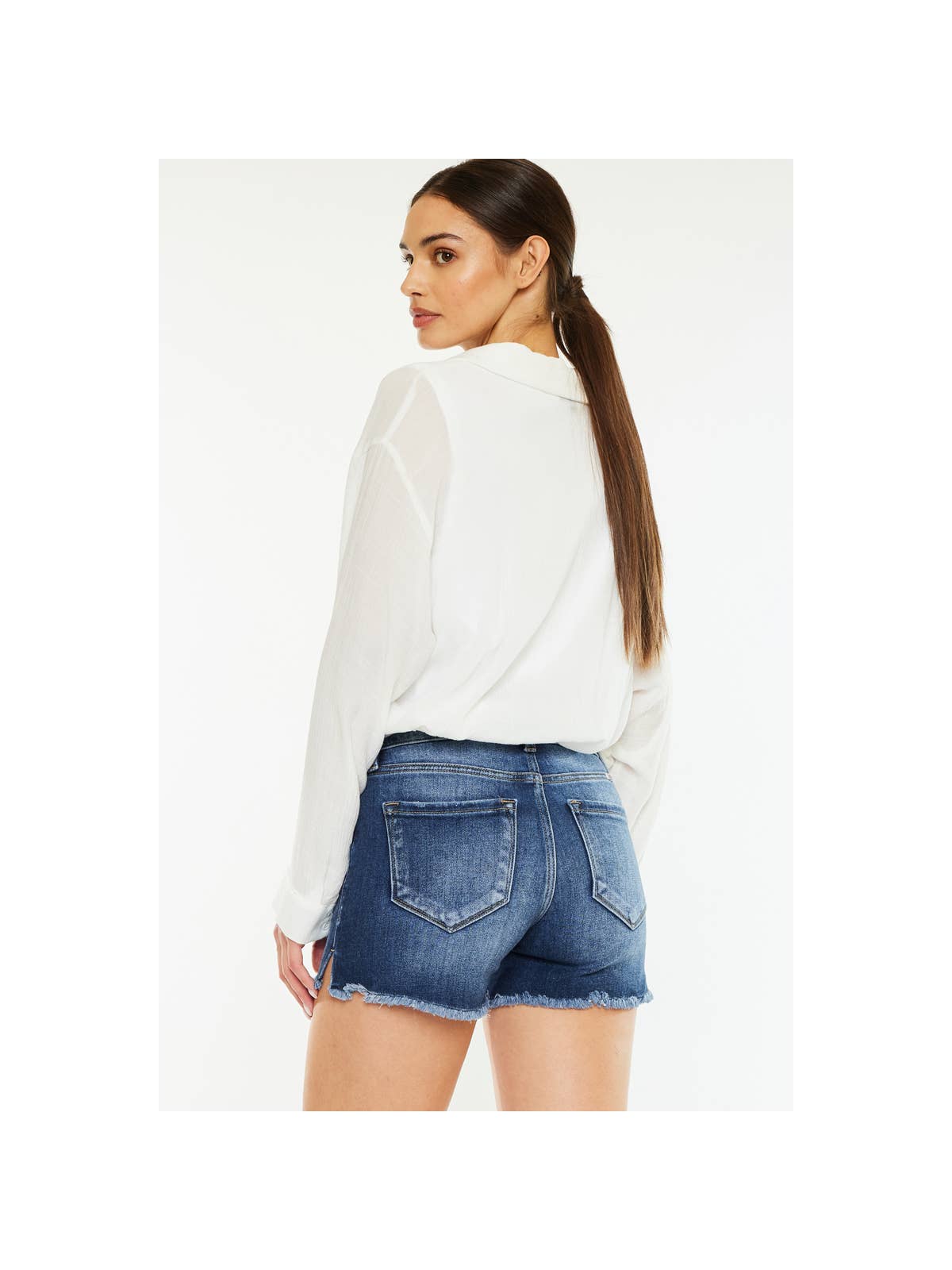 Frayed Hem Shorts