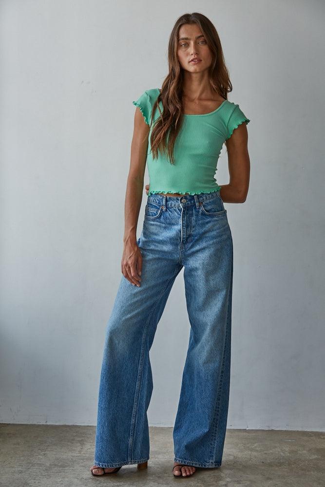 Ribbed Crop Top