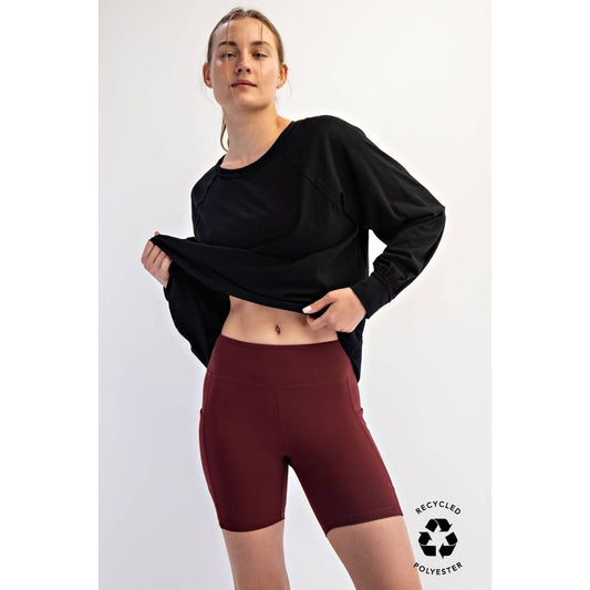 Biker Shorts w/ Side Pocket