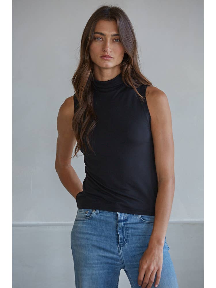 Inza Sleeveless Turtleneck
