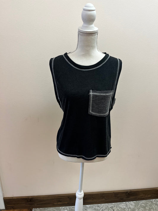 Sleeveless Pocket Top