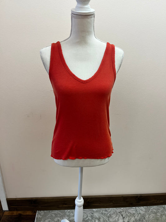 Sleeveless V Neck Tank