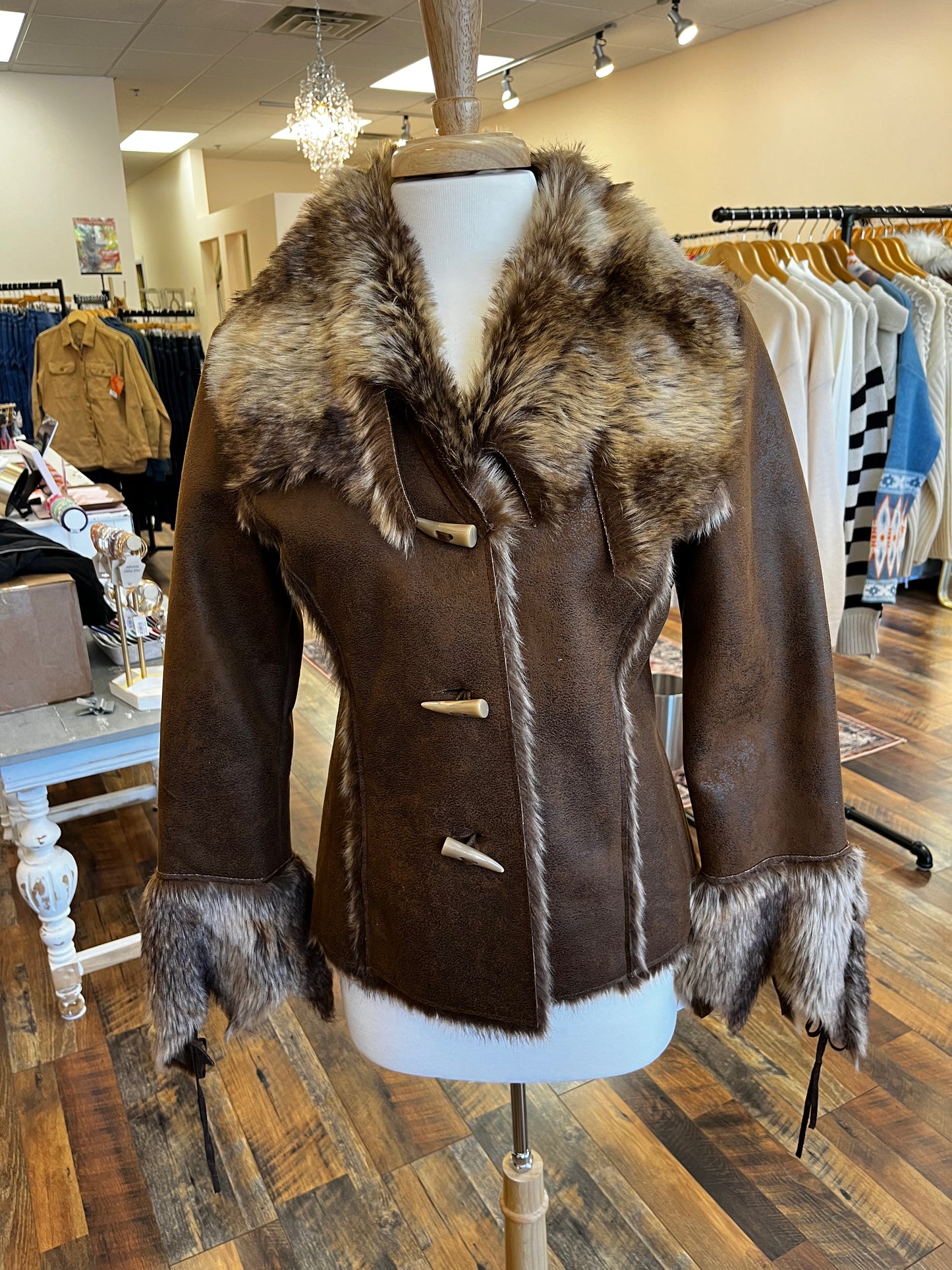 Road Kill Faux Fur Jacket