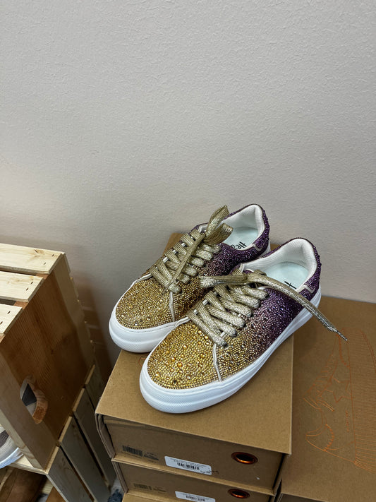 Corkys Gold & Purple Sneakers