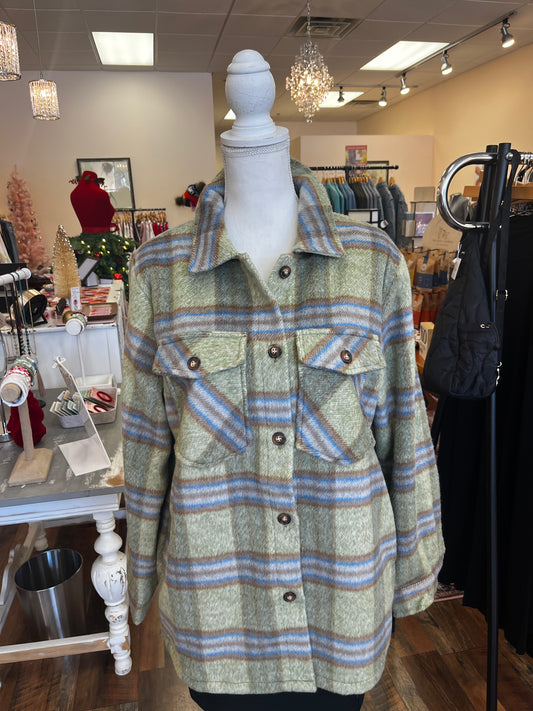 Plaid Jacket With Pockets