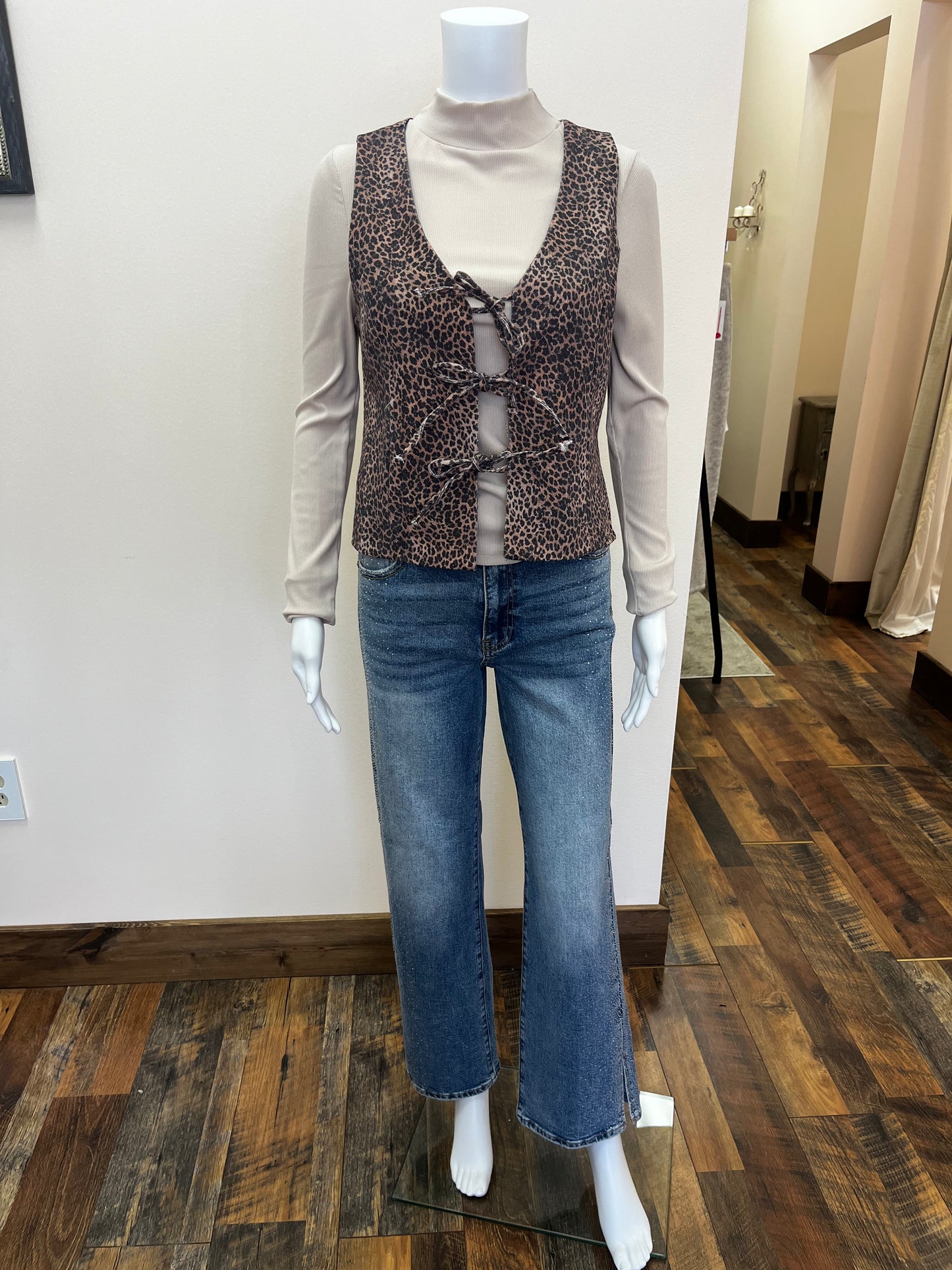 Leopard Print Vest