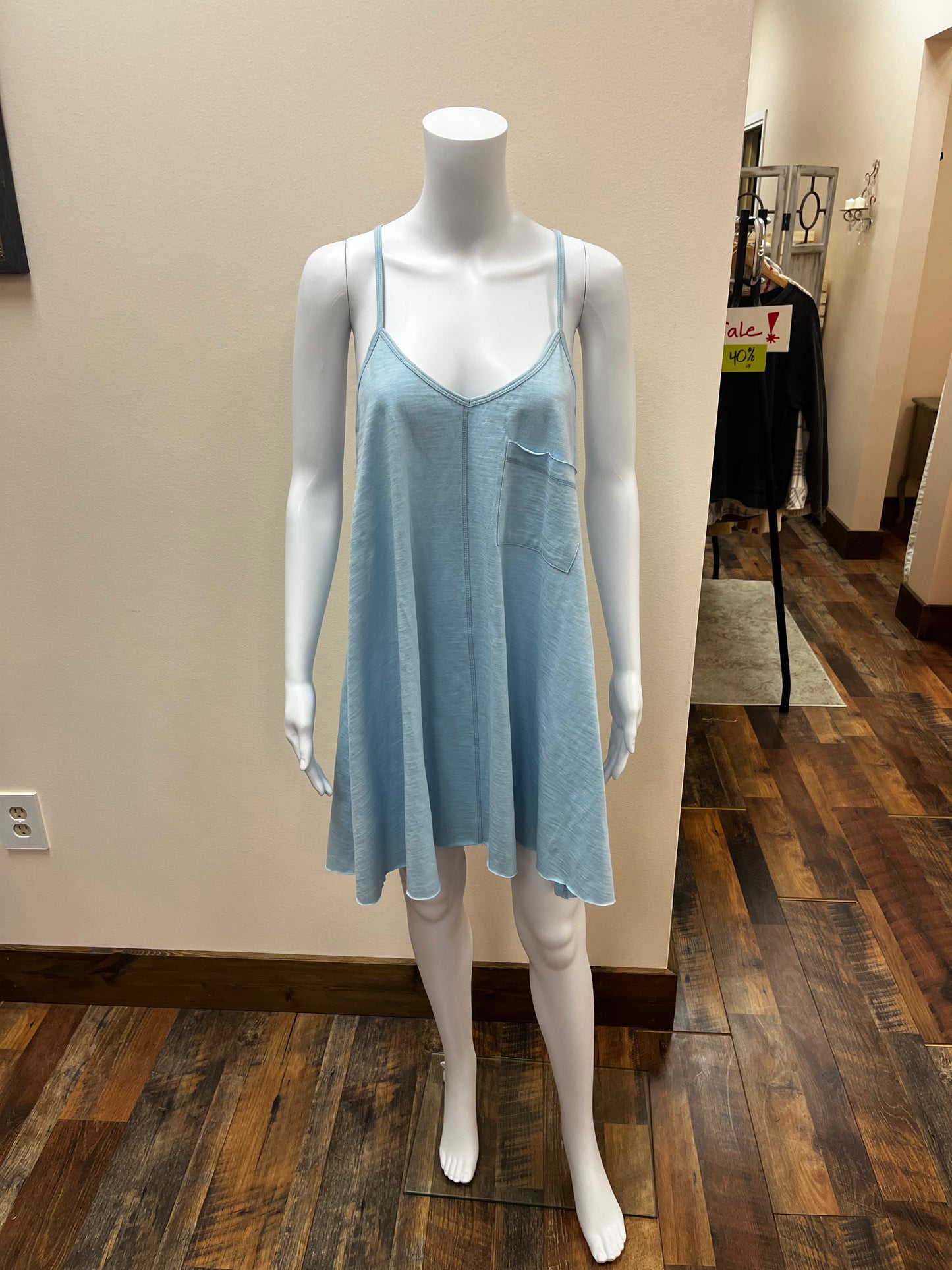 Tank Dress with Crochet Back