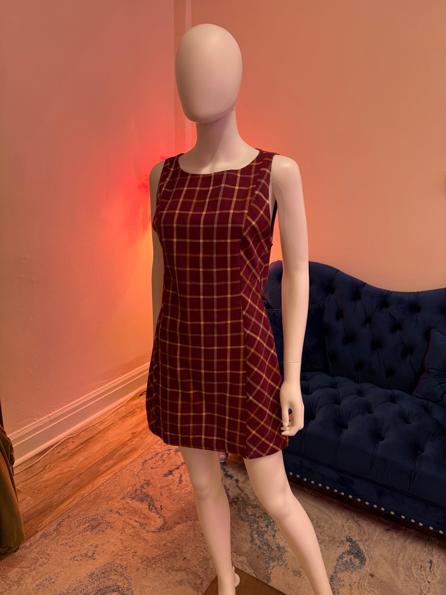 Atlas Plaid Mini Dress