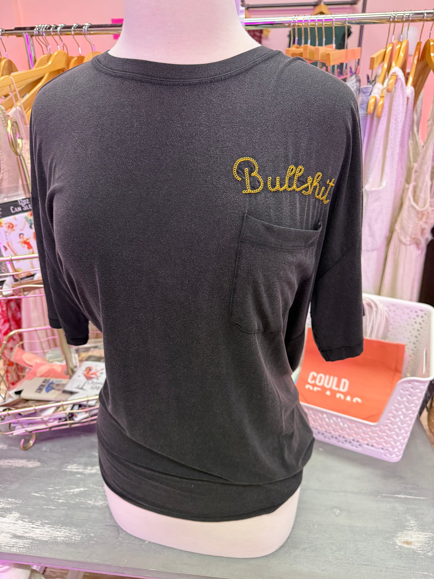 Bullsh*t Ring Neck Tee