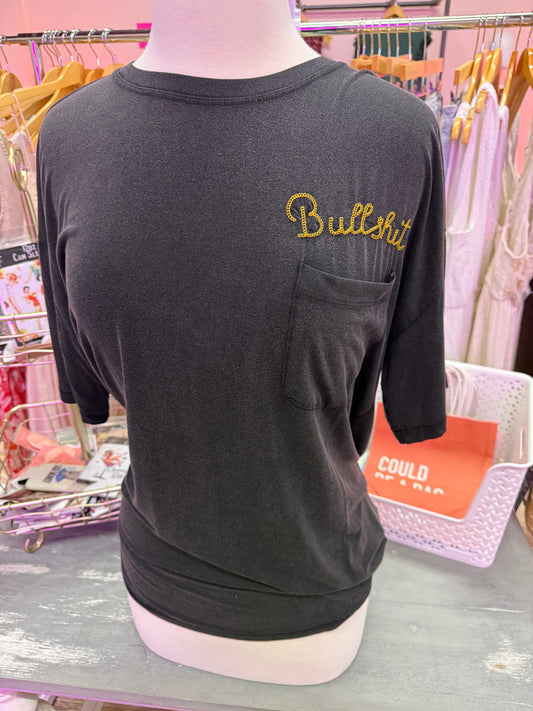Bullsh*t Ring Neck Tee