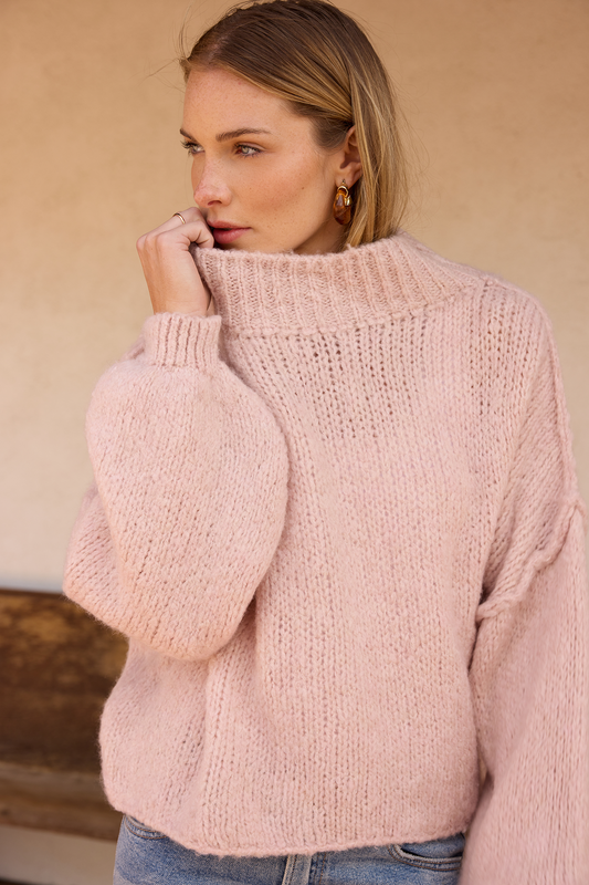 Oversized Mock Neck Sweater
