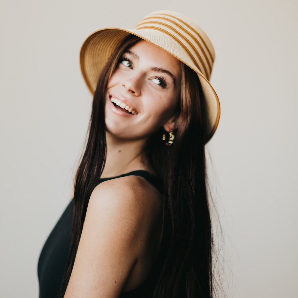 Adeline Straw Bucket Hat