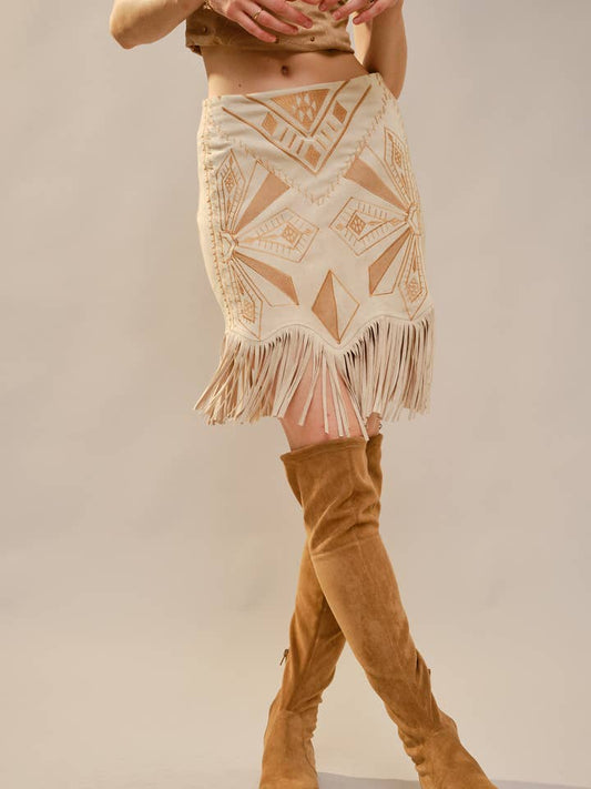 Fringe Western Skirt