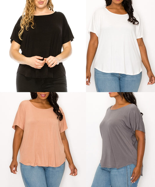 Bamboo Dolman Top Plus