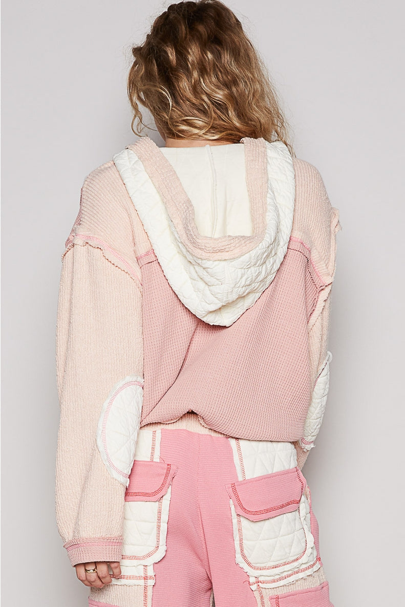 Hooded Patch Shacket