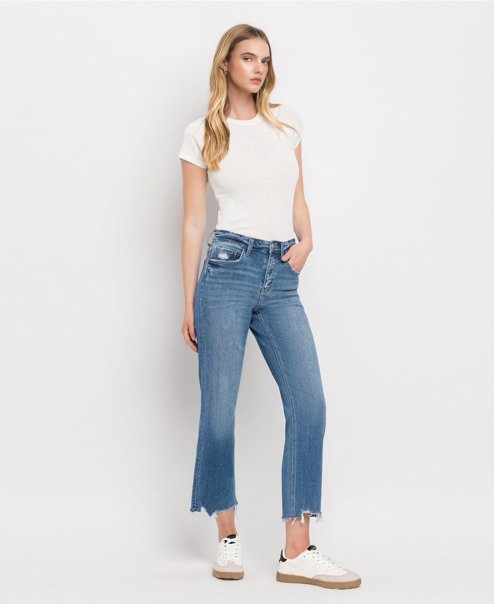 Vervet High Rise Crop Straight