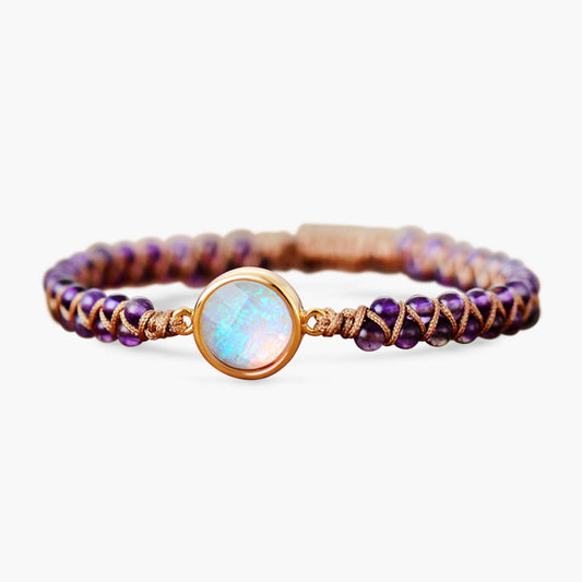 Intense Amethyst Wrap Bracelet