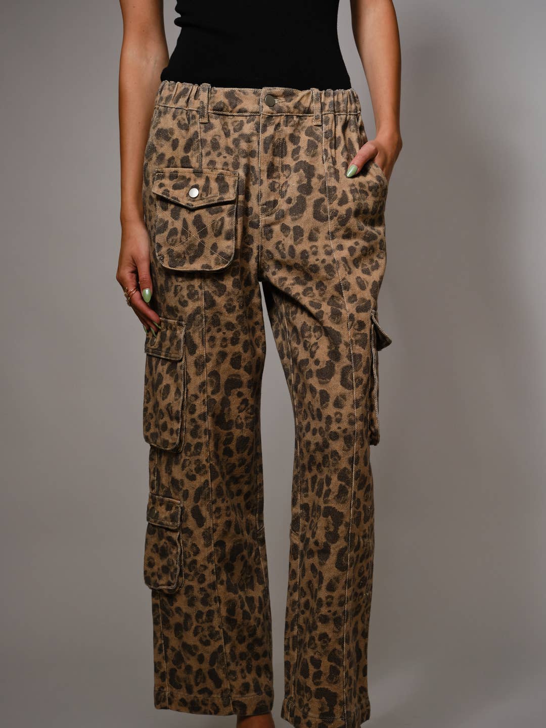 Leopard Cargo Pant