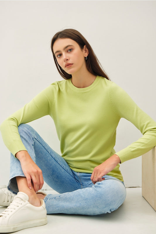 Margarita Lime Crew Neck Sweater