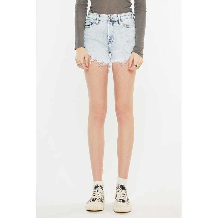 KC High Rise Shorts Fray Hem