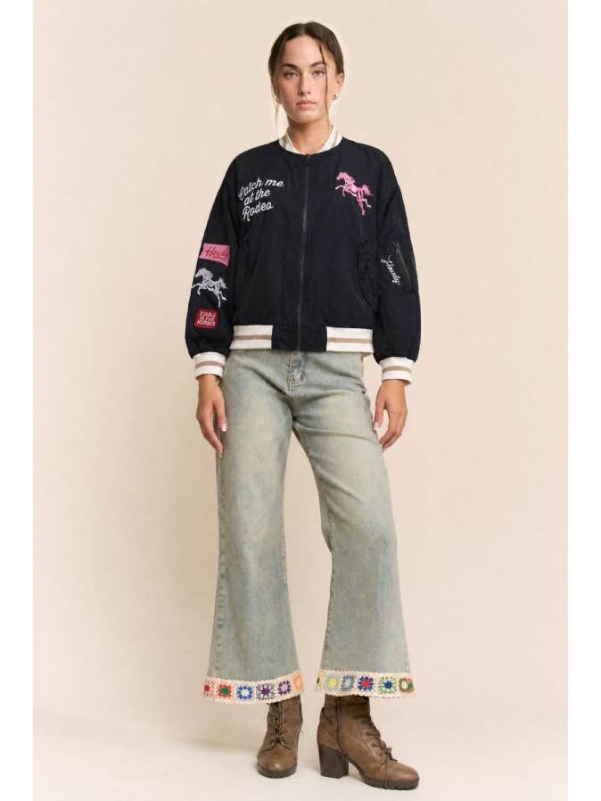 Retro Rodeo Bomber Jacket