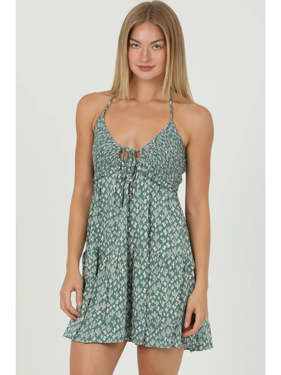 Short Sleeve Cactus Dress